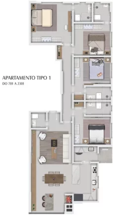 Imagem APARTAMENTO RESIDENCIAL em Balneário Camboriú - SC, Centro