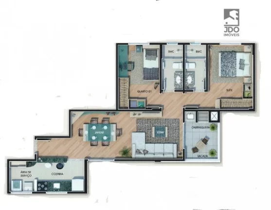 Imagem Apartamento a Venda no bairro Batel - Curitiba, PR