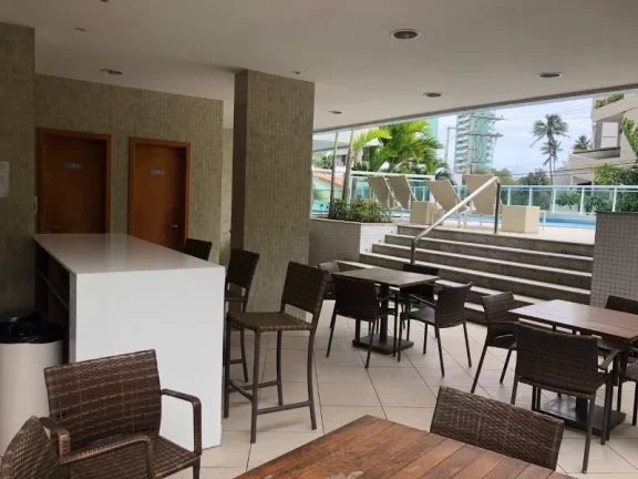 Imagem A 5ª Avenida Imóveis selecionou essa linda unidade de 1/4 sala, varanda gourmet, andar alto, vista mar, 49,00 m² Morro Ipiranga Top House R$650.000,00