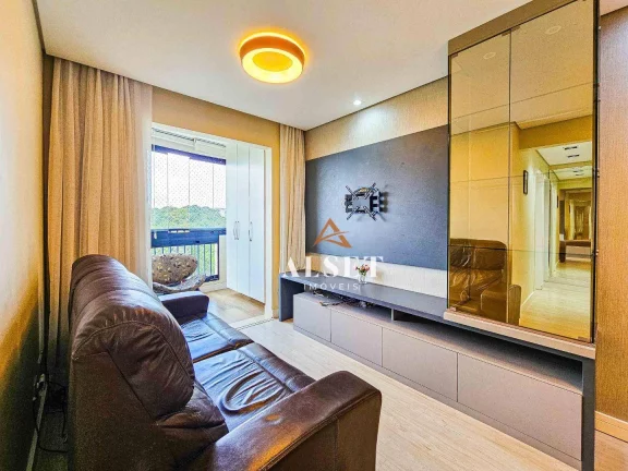 Imagem Apartamento porteira fechada com vista eterna para o Parque Piqueri - 3 dormitórios à venda, 73 m² por R$ 850.000 - Tatuapé - São Paulo/SP