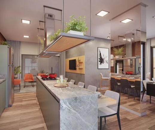 Apartamento no centro de Camboriú, na planta