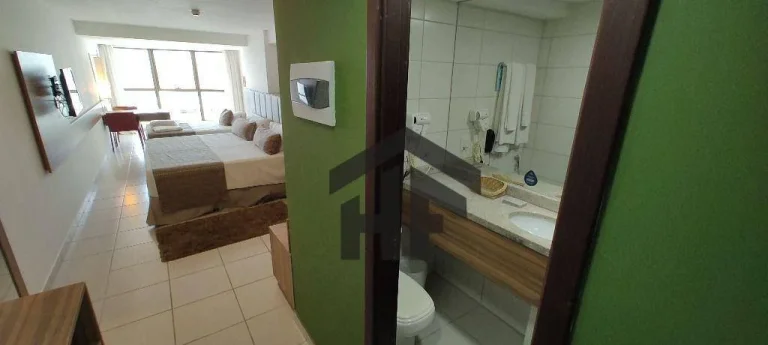 Imagem Flat com 1 Quarto na Beira Mar do Pina, Recife