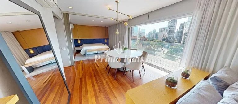 Imagem Apartamento disponível para locação no Edifício Triplo, com 91m² e 1 dormitório