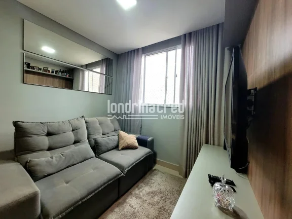 Imagem Apartamento no Spazio Lyon – Zona Norte de Londrina com 2 dormitórios, sala, cozinha, 1 banheiro social, 1 vaga de garagem e 45m² de área útil