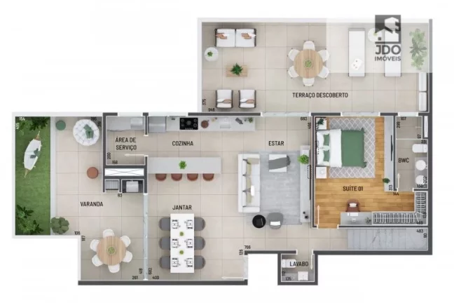 Imagem Apartamento a Venda no bairro Água Verde - Curitiba, PR