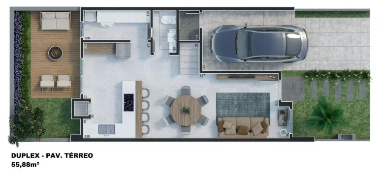 Imagem Casa Duplex para Venda em Curitiba, Abranches, 3 dormitórios, 1 suíte, 3 banheiros, 2 vagas
