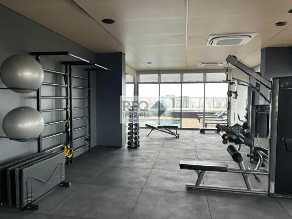 Imagem Studio de luxo no Brooklin Paulista: 1 quarto, 1 suíte, 1 banheiro, 27m² de área - Venda ou Locação em SP!