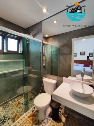 Imagem Casa de Temporada em Juquehy - 3 quartos sendo 02 suítes + 01 mezanino, 600metros da praia, piscina, max. 8 pessoas | Juquehy Imobiliária