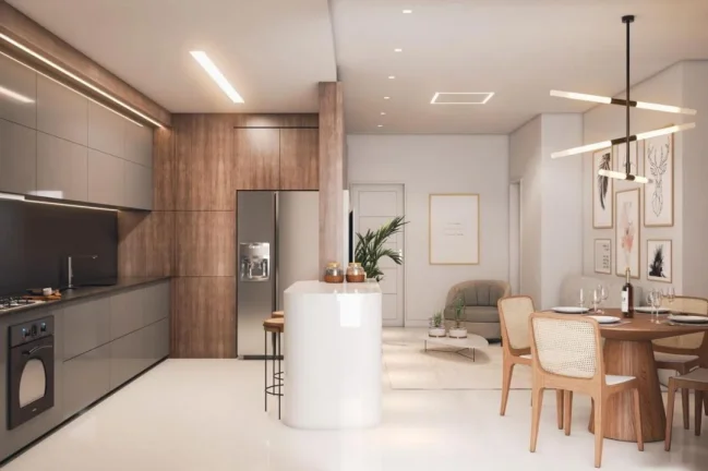 Imagem Apartamento na praia de Navegantes, no Centro na quadra mar com 3 dormitórios e 2 vagas a venda com Adriano Carpes Imóveis