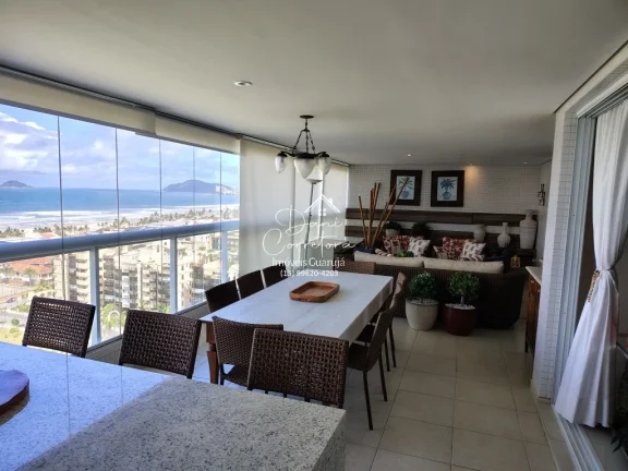 Imagem Imperdível! Lindo apartamento no Ocean Front estuda permuta, 4 suítes na Enseada, Guarujá-SP - 169m², 2 salas, 5 banheiros, 3 vagas.