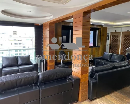 Imagem Cobertura duplex, totalmente reformada, living para 02 ambientes, piso em porcelanato, lavabo, 04 su...