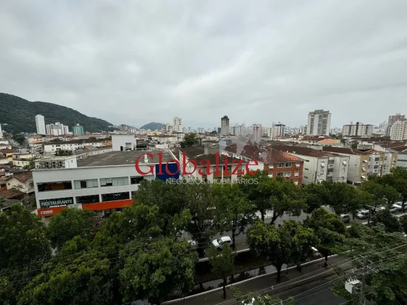 Imagem Apartamento mobiliado com varanda de 84 metros 1 suite 2 dormitórios 1 vaga coletiva suficiente localizado no Marapé Santos R$835.000,00