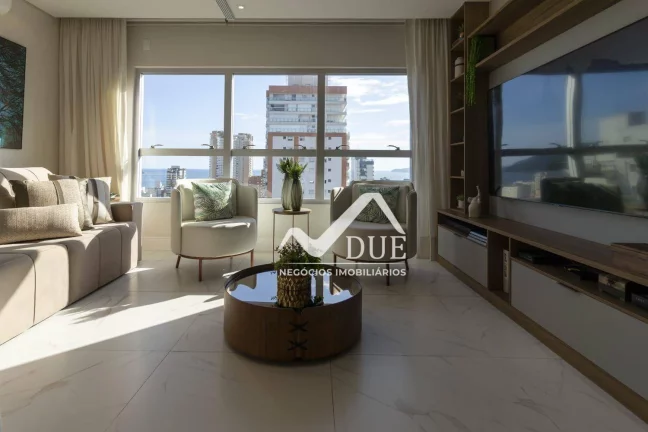 Imagem VISTA MAR, PORTEIRA FECHADA, ANDAR ALTO,Apartamento com 1 dormitório à venda, 74 m² por R$ 910.000 - Embaré - Santos/SP
