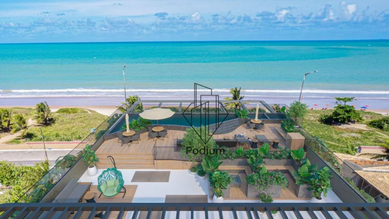 Imagem Flats Studio com varanda / sacada à beira mar da praia do Bessa - FL0758