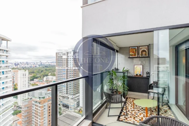 Imagem Apartamento à venda em Indianópolis, São Paulo - 1 quarto, 1 suíte, 1 sala, 1 banheiro, 1 vaga, 42m² de área.