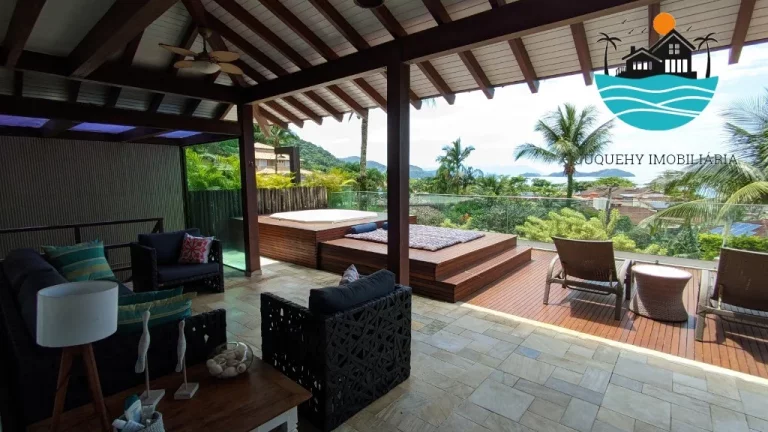 Imagem Casa a Venda e Juquehy, Aluguel anual e Temporada - 5 Suítes, max. 10 pessoas, piscina, área gourmet, Tênis, sauna, 300m² | Juquehy Imobiliária