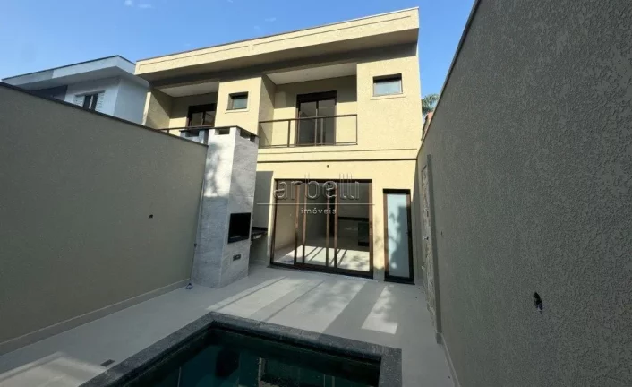 Imagem Sobrado com 220 M², com 4 dormitórios suítes, sala, lavabo, cozinha, área de serviços, churrasq...