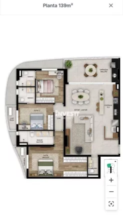 Imagem Apartamento à venda, 139 m² por R$ 1.299.000,00 - Serrinha - Goiânia/GO