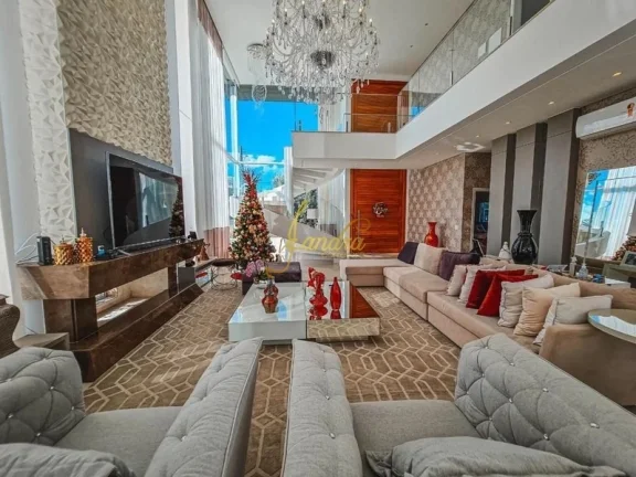 Imagem Sobrado em condomínio fechado com 05 suites mobiliado e decorado