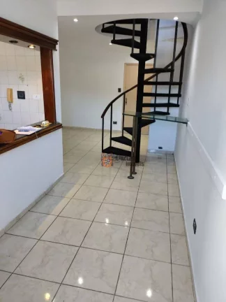 Imagem Apartamento Duplex com 1 dormitório à venda, 64 m² por R$ 290.000 - Centro - São Vicente/SP