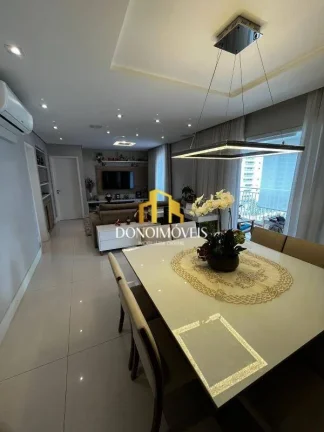 Imagem Apto venda 3 dorm vista piscina, 123m Cond Domo Life Centro SBC SP