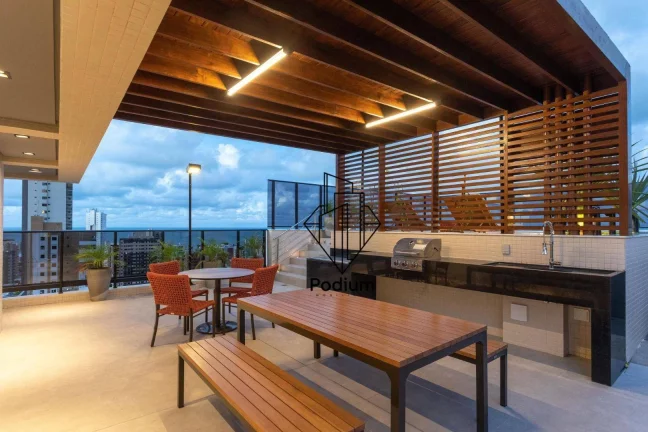 Imagem Apartamento com projetados e varanda/sacada e área de lazer completa em Tambaú - AP2835.