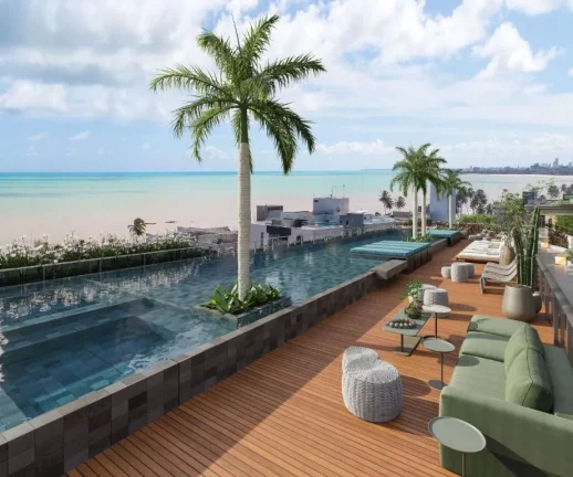 Imagem Apartamento à venda, 28 m² por R$ 608.972,00 - Cabo Branco - João Pessoa/PB