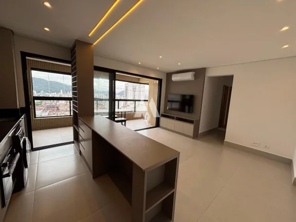 Imagem Apartamento à Venda com 2 dormitórios e vaga demarcada em José Menino, Santos/SP