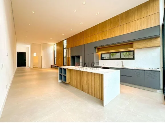 Imagem Casa moderna com 3 suítes e escritório a venda, por R$ 3.190.000 - Condomínio Alto Padrão - Indaiatuba/SP