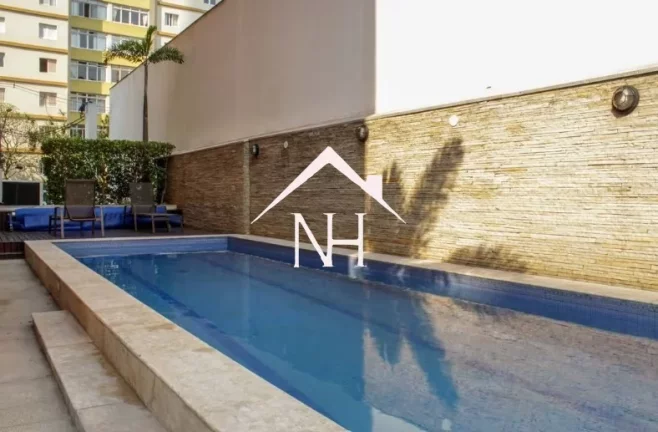 Imagem Duplex de 228m com 4 suítes com varanda, 4 vagas, piscina aquecida, espaço gourmet, academia, playground, ofurô, sauna, área verde