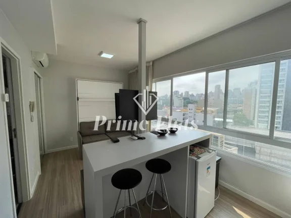 Imagem Flat disponível para locação no Condomínio VN Turiassú, com 30m², 1 dormitório e 1 vaga de garagem