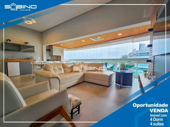 Imagem Apartamento Pé na Areia Fontal à Venda, com 4 dormitórios 4 Suítes 184m² - Riviera de São Lourenço Bertioga SP
