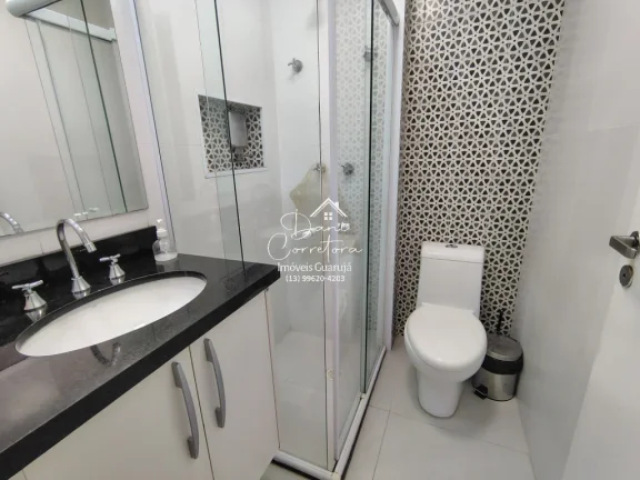Imagem Aluguel de Apartamento de 2 Quartos com Suíte, lazer, varanda gourmet e 2 Vagas de Garagem em Pitangueiras, Guarujá-SP