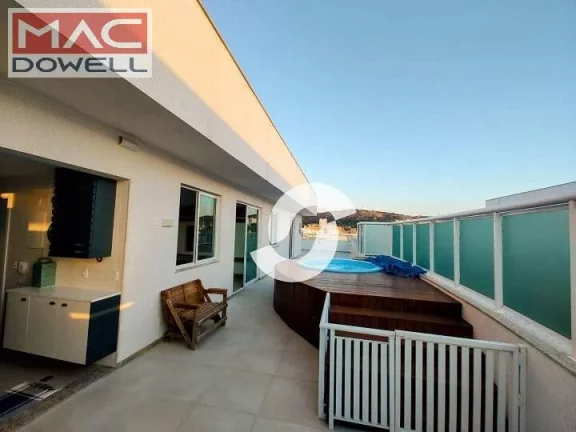 Imagem Cobertura linear de 215m² com duas vagas - Santa Rosa - Niterói /RJ