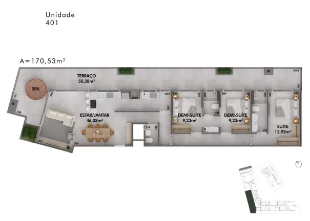 Imagem Cobertura para Venda em Florianópolis / SC no bairro Cachoeira do Bom Jesus