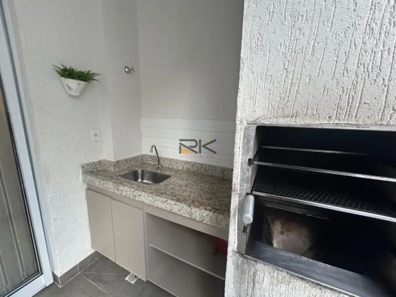 Imagem APARTAMENTO PRAIA GRANDE com 2 dormitórios sendo 1 suíte,1 vaga de garagem, varanda gourmet com churrasqueira