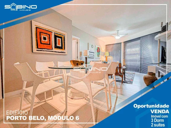 Imagem Apartamento à Venda no Edifício Porto Belo, com 3 dormitórios 2 suítes 114m² Riviera de São Lourenço