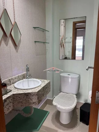 Imagem Apartamento com 2 dormitórios para alugar, 80 m² por R$ 5.500,02/mês - Aviação - Praia Grande/SP