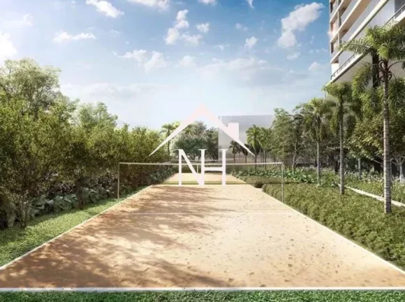Imagem apartamento alto padrão 186m²,3 suítes, terraço gourmet, hall privativo, 3 vagas e um verdadeiro resort aos seus pés.
