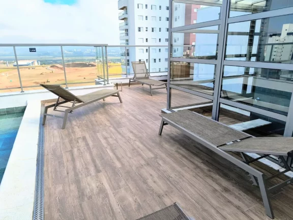 Imagem Apartamento com 1 dormitório para alugar, 52 m² por R$ 4.130,00/mês - Parque Residencial Aquarius - São José dos Campos/SP