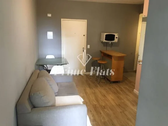 Imagem Flat disponível para locação no Condomínio Edifício Moema Studium, com 35m², 1 dormitório e 1 vaga