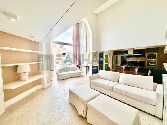 Imagem Apartamento de luxo no coração do Jardins: 2 quartos, 2 suites, 2 salas, 3 banheiros, 2 vagas de garagem, 107m². Venda ou locação em São Paulo-SP!