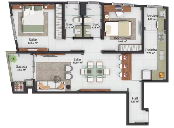 Imagem La Belle Residence - Apartamento à venda no bairro Perequê - Porto Belo/SC