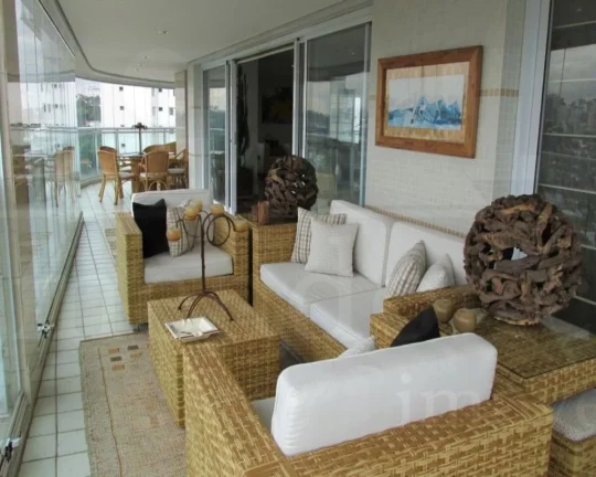 Imagem Apartamento com living para 03 ambientes, lareira, terraço com espaço gourmet, lavabo, sala com ho...