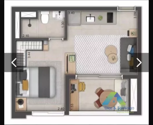 Imagem Lindo e novo apartamento com localização privilegiada em área nobre e ao lado da Estação de Metrô Bresser/SP.