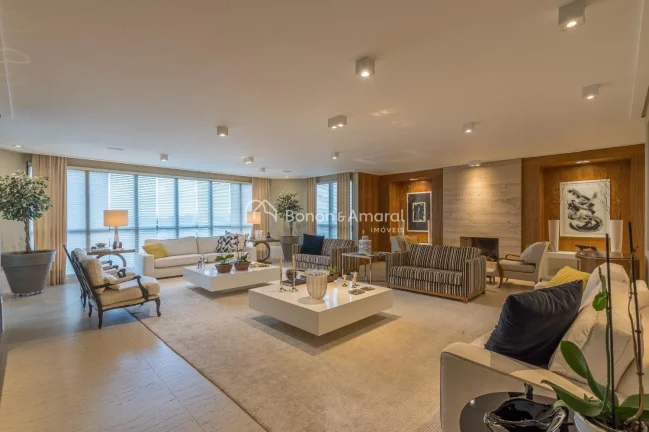 Imagem Apartamento a Venda, 410 m², Bairro Cambuí, 4 Suítes, 5 Garagens, Andar Alto, Vista Panorâmica, ...