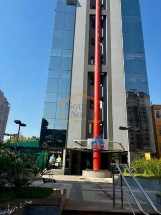 Imagem Sala comercial, para locação com 45m². 
Dispõe de 2 banheiros e 1 vaga de garagem. 
Sala ampla e...