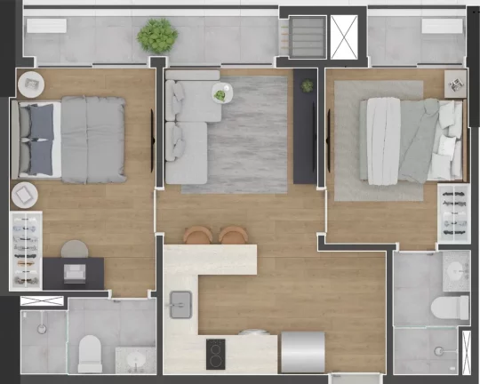 Imagem Aya Amintas - Residencial - Apartamento à venda no bairro Centro - Curitiba/PR