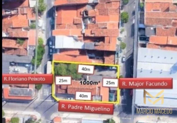 Imagem Terreno à venda, 1000 m² por R$ 1.500.000,00 - Fátima - Fortaleza/CE