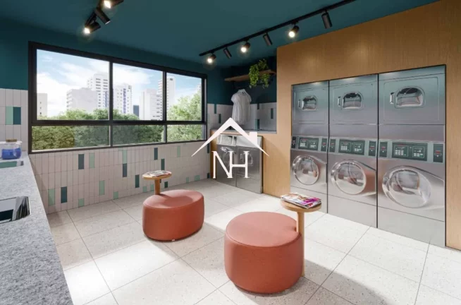 Imagem studio 25m², 1 dormitório, terraço, planta inteligente,Deliver,y Bicicletário, Salão De Festas, Espaço Gourmet com Churrasqueira, Pet Place, piscina